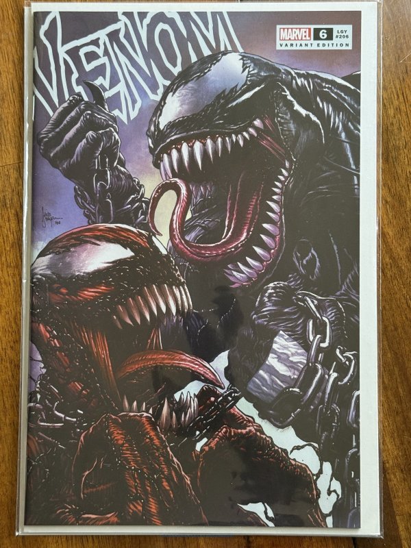Venom #6 (Marvel Comics, 2022), raw comic book in NM+ 9.6 condition — front cover