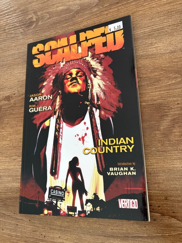 Scalped Indian Country TPB Graphic Novel Comic Book Jason Aaron #1, raw, ungraded comic book — front cover