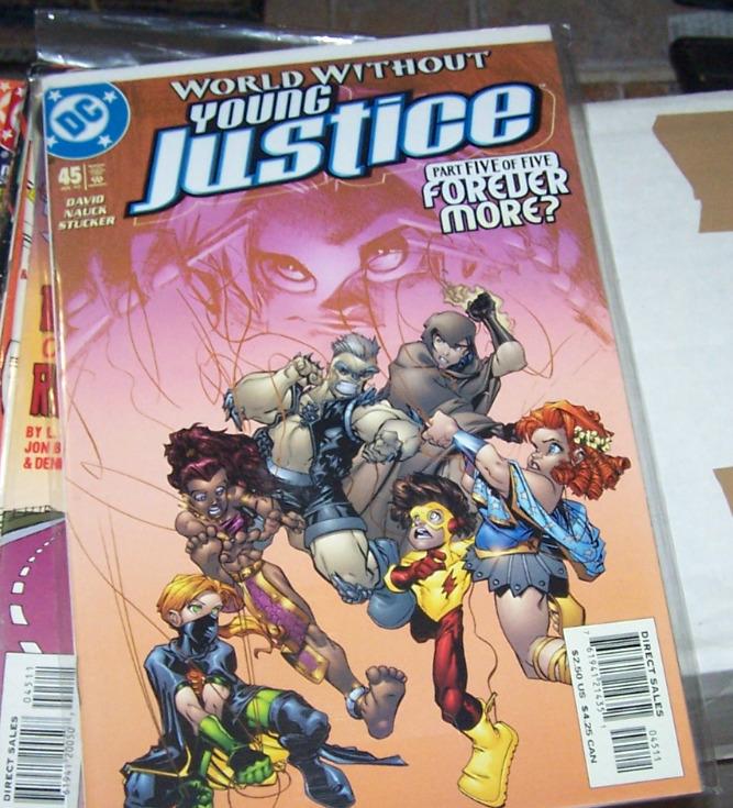 Young Justice #45 (DC Comics, 2002), raw, ungraded comic book — front cover