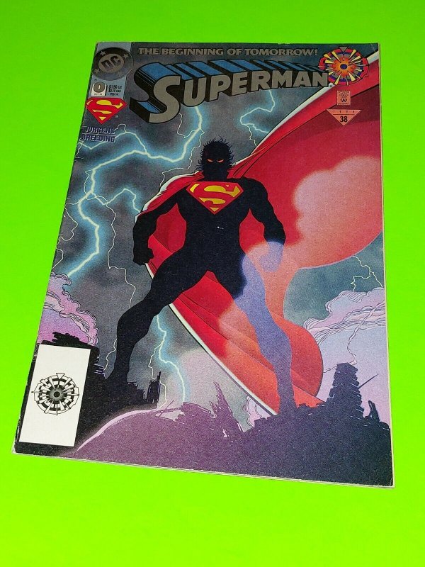 1994 Superman 0 Jurgens Zero Hour Logo Variant Vg-Fine (1994), raw, ungraded comic book — front cover