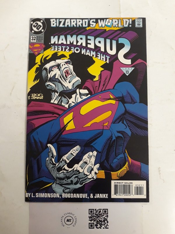 Superman the Man of Steel #32 (DC Comics), raw comic book in NM condition — front cover