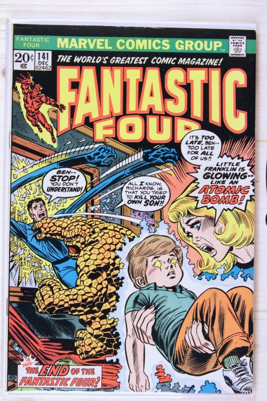 Fantastic Four #141 (Marvel Comics, 1973), raw comic book in FN/VF 7.0 condition — front cover