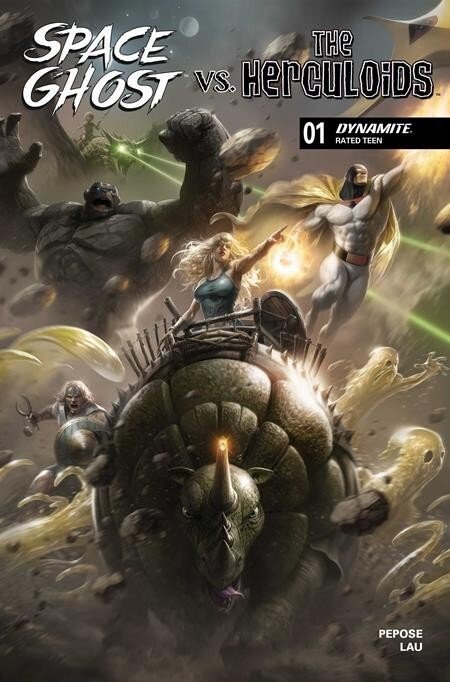 Space Ghost vs the Herculoids #1 (Dynamite Entertainment, 2026), raw, ungraded comic book — front cover