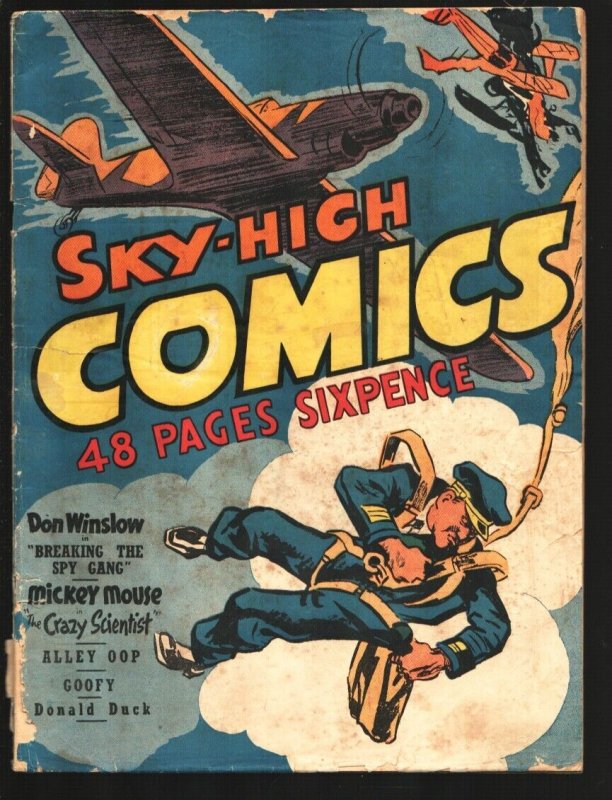 Sky-High Comics no #1930 (1930), raw, ungraded comic book — front cover