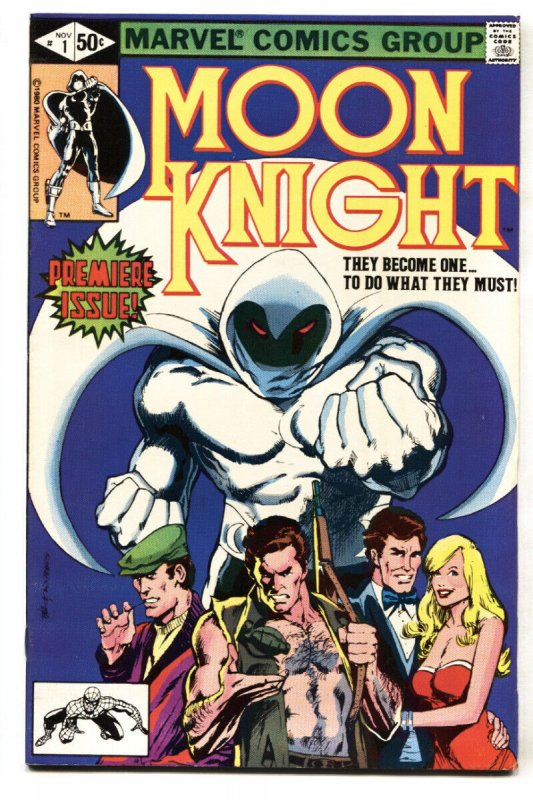 Moon Knight #1 (Marvel Comics, 1980), raw comic book in VF/NM condition — front cover