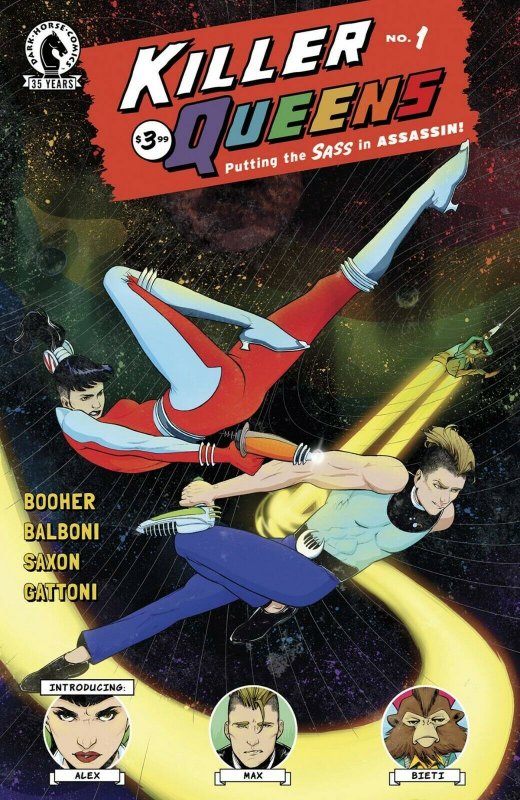 Killer Queens #1 (Dark Horse Comics, 2021), raw, ungraded comic book — front cover
