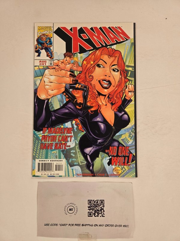 X-Man #41 (Marvel Comics, 1998), raw comic book in NM condition — front cover