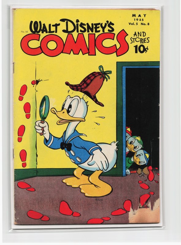 Walt Disney's Comics and Stories #56 (Dell, 1945), raw, ungraded comic book — front cover