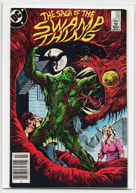 The Saga of Swamp Thing #26 (1984), raw, ungraded comic book — front cover