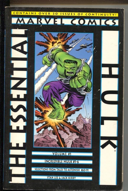 Essential Hulk-Vol.1-Stan Lee-2003-PB-VG/FN, raw comic book in VG/FN condition — front cover