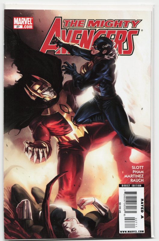 The Mighty Avengers #27 (Marvel Comics, 2009), raw, ungraded comic book — front cover