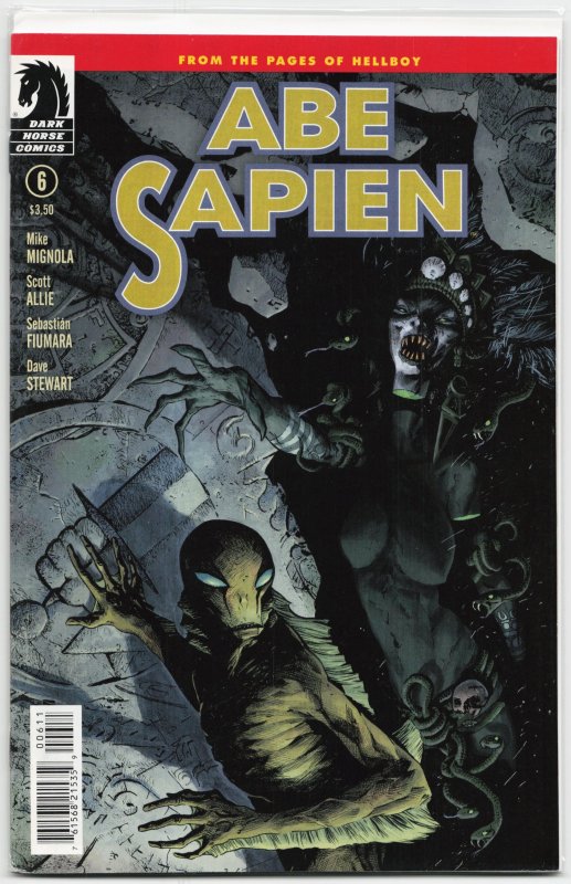 Abe Sapien #6 (Dark Horse Comics, 2013), raw, ungraded comic book — front cover