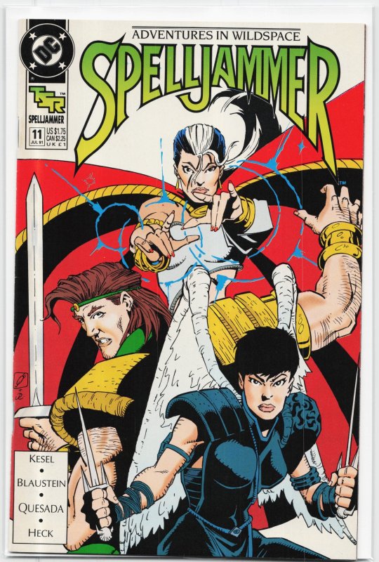 Spelljammer #11 (TSR, 1991), raw, ungraded comic book — front cover