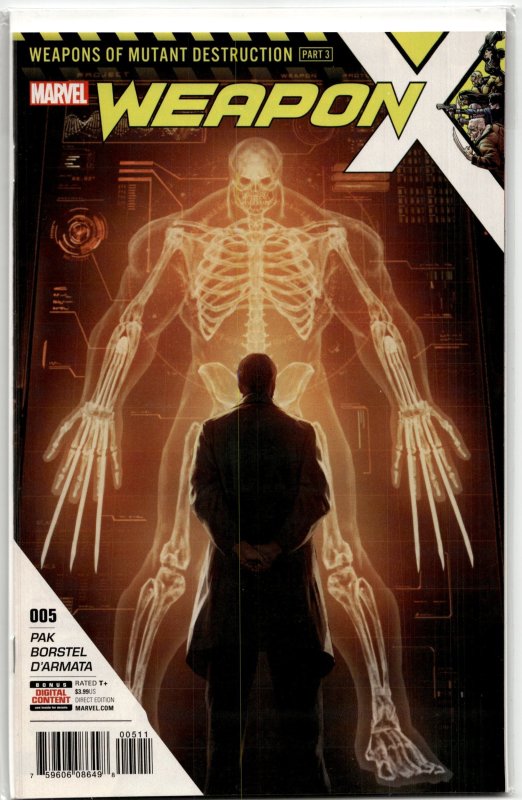 Weapon X #8 (Marvel Comics, 2017), raw, ungraded comic book — front cover