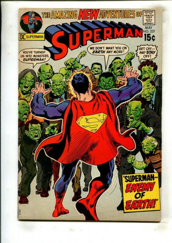 Superman #237 (DC Comics, 1971), raw comic book in 6.5 condition — front cover