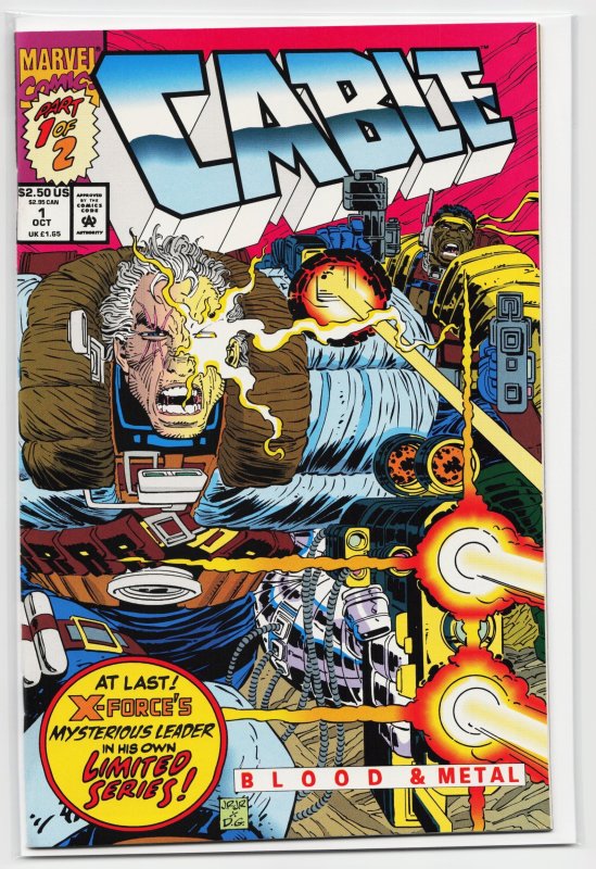 Cable #1 (Marvel Comics, 1992), raw, ungraded comic book — front cover