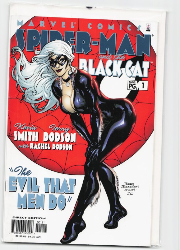 Spider-Man/Black Cat: The Evil That Men Do #1 (Marvel Comics, 2002), raw, ungraded comic book — front cover