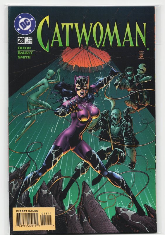 Catwoman #28 (DC Comics, 1996), raw, ungraded comic book — front cover