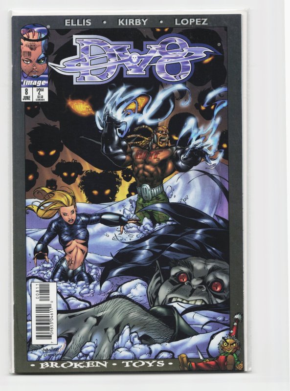 DV8 #8 (Image Comics, 1997), raw, ungraded comic book — front cover