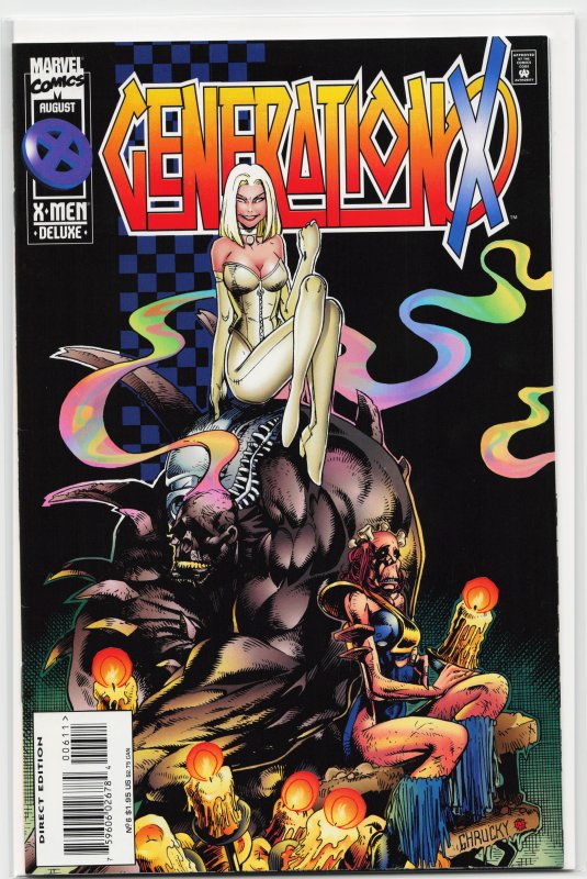 Generation X #6 (Marvel Comics, 1995), raw, ungraded comic book — front cover