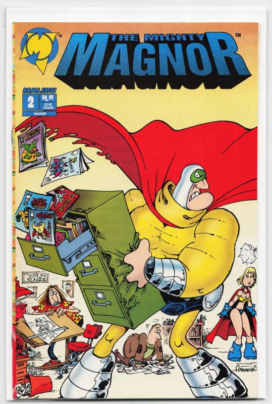 The Mighty Magnor #2 (Continuity Comics, 1993), raw, ungraded comic book — front cover