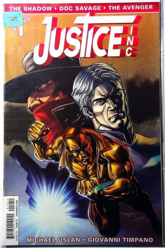 Justice Inc #1 (Dynamite Entertainment, 2014), raw, ungraded comic book — front cover