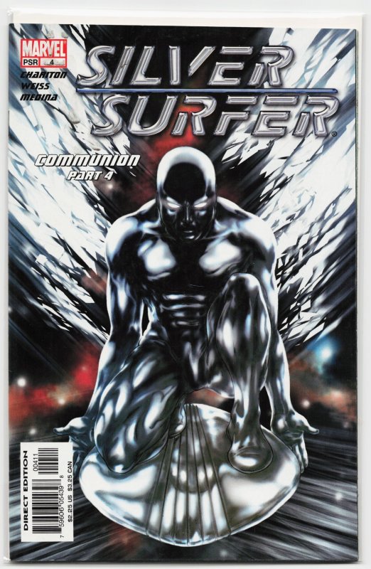 Silver Surfer #4 (Marvel Comics, 2004), raw, ungraded comic book — front cover