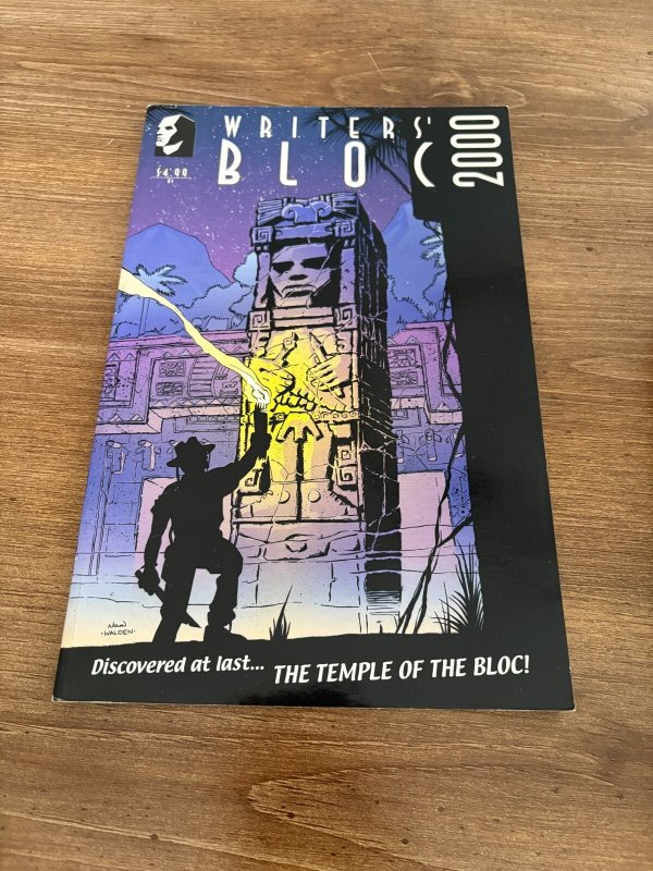 Writer's Bloc 2000 Vf/nm Indy Comic Book 17 J326 (2000), raw comic book in VF/NM condition — front cover