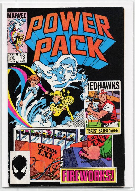 Power Pack #13 (Marvel Comics, 1985), raw, ungraded comic book — front cover