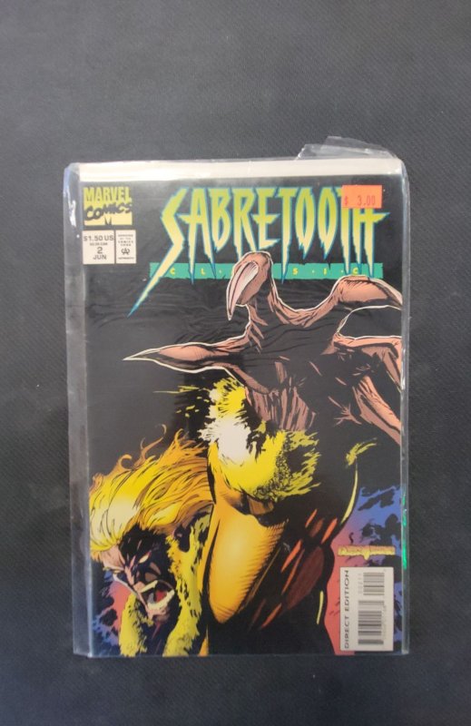 Sabretooth Classic #2 (1994), raw, ungraded comic book — front cover