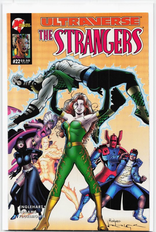 The Strangers #22 (Malibu Comics, 1995), raw, ungraded comic book — front cover