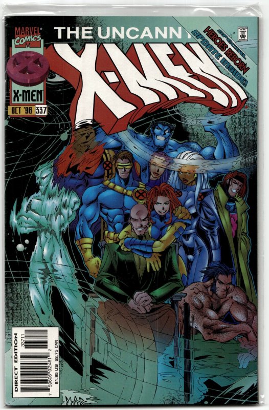 The Uncanny X-Men #337 (Marvel Comics, 1996), raw, ungraded comic book — front cover