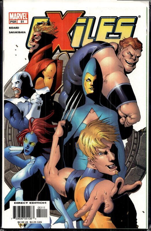 Exiles #51 (2004), raw, ungraded comic book — front cover