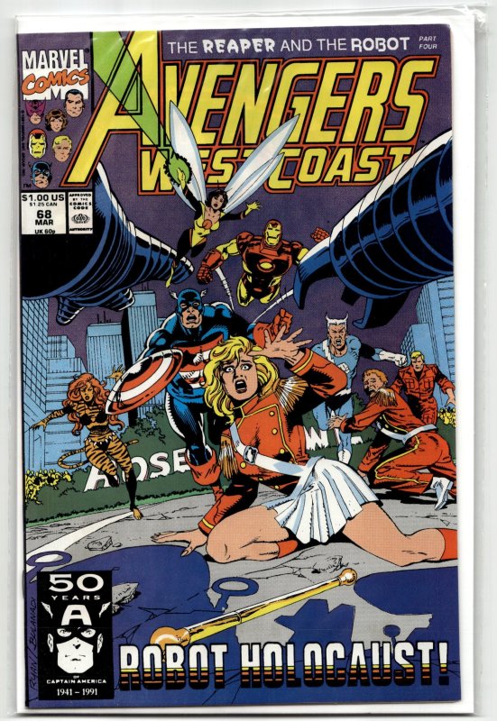 The Avengers #337 (Marvel Comics, 1991), raw, ungraded comic book — front cover