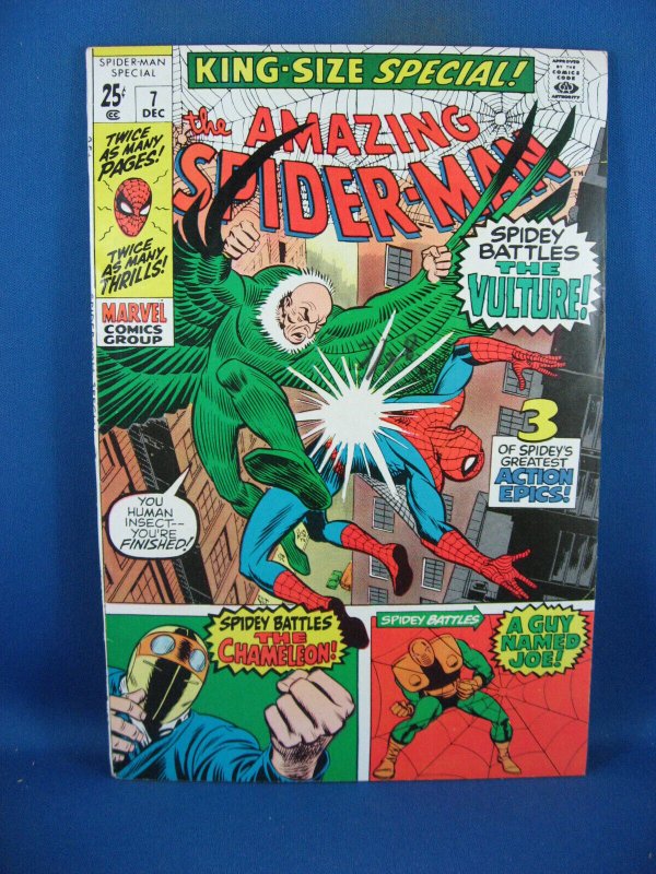 Amazing Spider-Man King Size Special #7 (Marvel Comics, 1970), raw comic book in VF+ condition — front cover