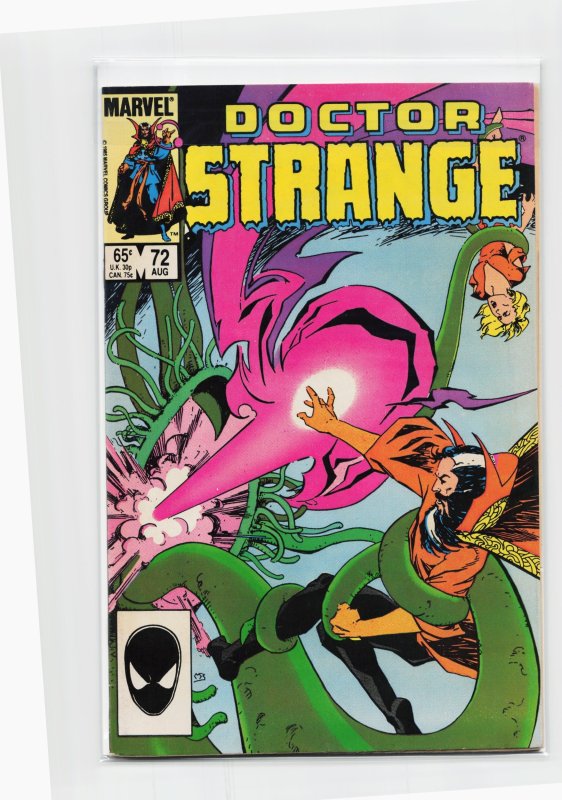 Doctor Strange #72 (Marvel Comics, 1985), raw, ungraded comic book — front cover