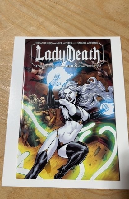 Lady Death #8 (2011), raw comic book in NM condition — front cover