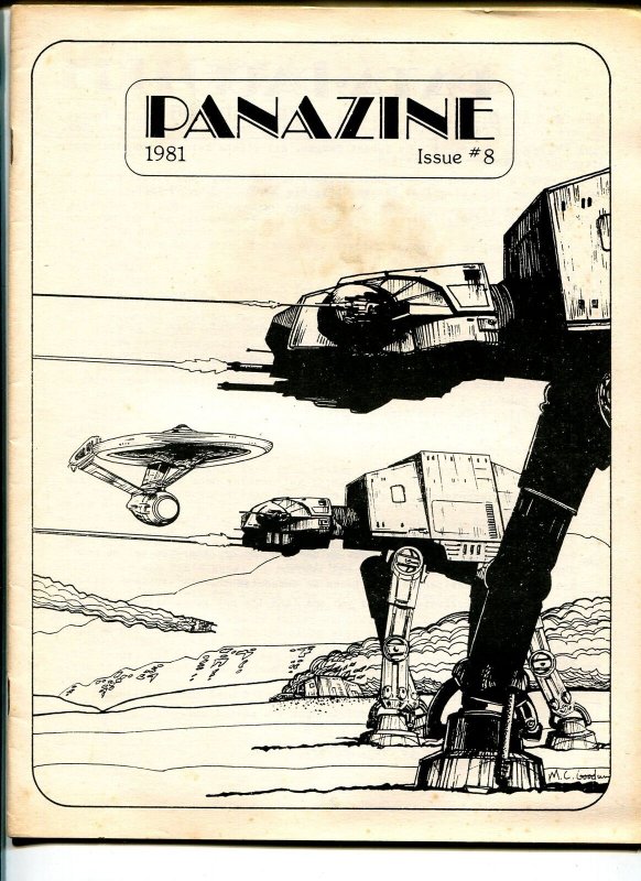 Panazine #8 (1981), raw comic book in VG condition — front cover