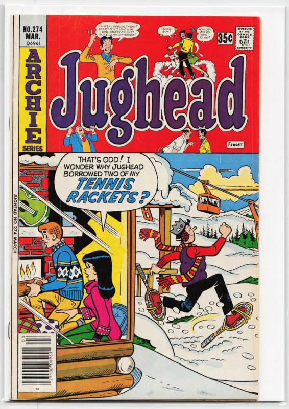 Jughead #274 (Archie Comics, 1978), raw, ungraded comic book — front cover