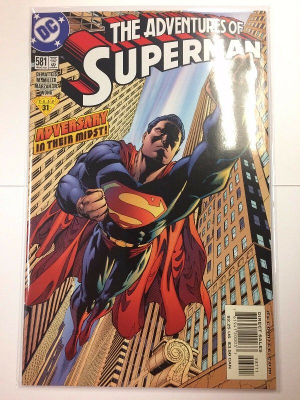 The Adventures of Superman #581 (DC Comics, 2000), raw, ungraded comic book — front cover