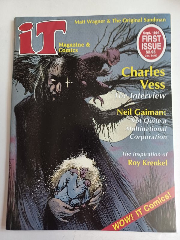 IT Magazine and Comics #1 (1994), raw comic book in VF/NM condition — front cover