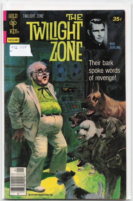 Twilight Zone #82 (Gold Key, 1978), raw, ungraded comic book — front cover