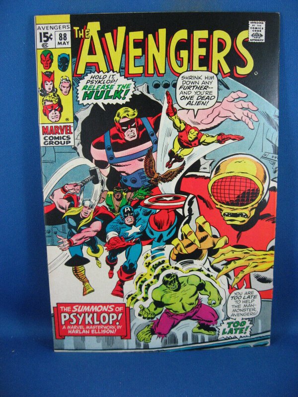Avengers #88 (Marvel Comics, 1971), raw comic book in NM- condition — front cover