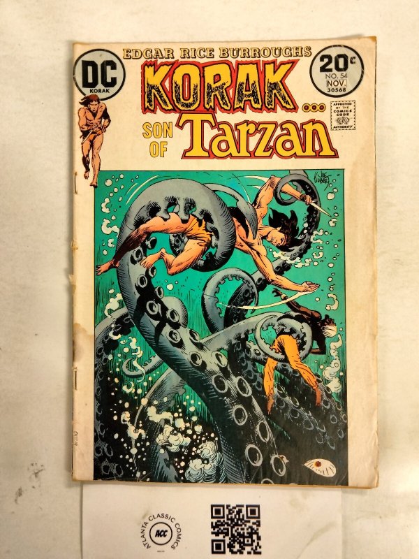 Korak Son of Tarzan #54 (DC Comics), raw comic book in VG condition — front cover