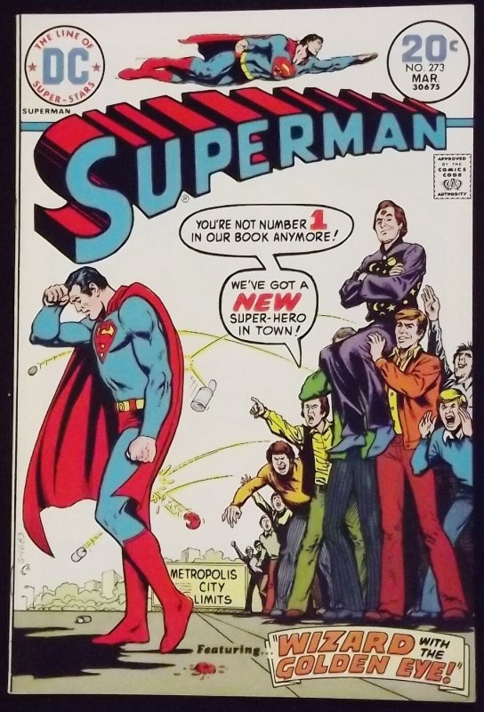 Superman #273 (DC Comics, 1974), raw comic book in NM condition — front cover