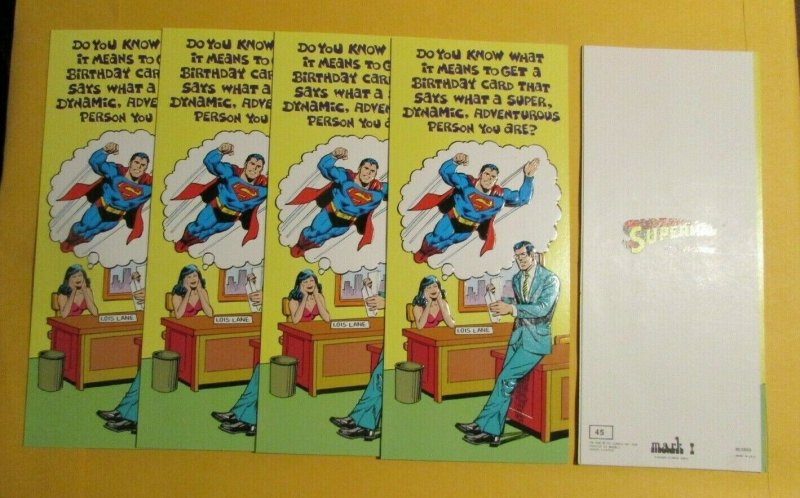 1978 Superman Mark 1 Greeting Card #45 NM 9.4 LOT of 5 Lois Lane & Clark Kent (1978), raw comic book in NM 9.4 condition — front cover
