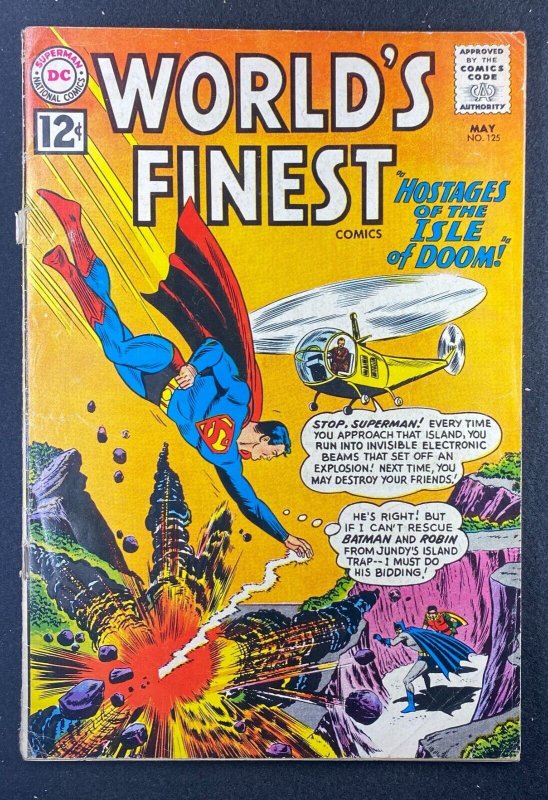 World's Finest #125 (DC Comics, 1941), raw comic book in VG- 3.5 condition — front cover