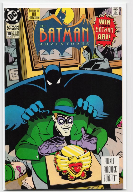The Batman Adventures #10 (DC Comics, 1993), raw, ungraded comic book — front cover