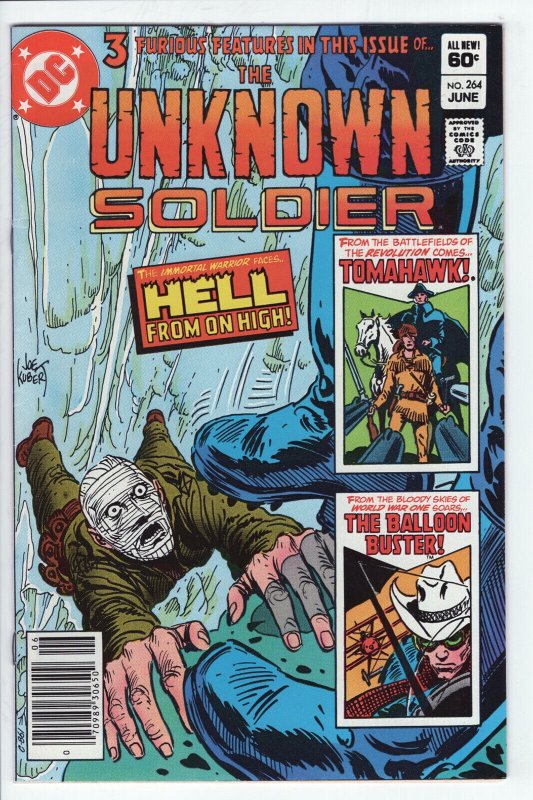 Unknown Soldier #264 - 6.0 - OW-W - Kubert, raw comic book in 6.0 condition — front cover