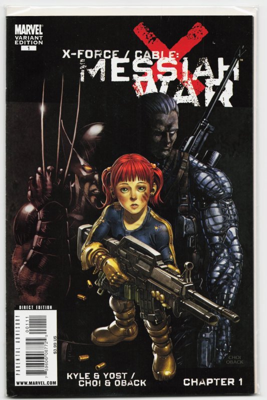 X-Force/Cable: Messiah War (2009) X-Force (Marvel Comics, 2009), raw, ungraded comic book — front cover
